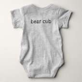 Love You Beary Veel Beer Cub Baby Bodysuit (Achterkant)