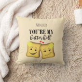 Love You Bericht Jij Bent Mijn Beter Helft Eetgrag Kussen (Deken)