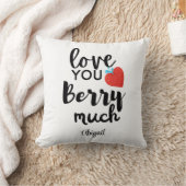 Love You Berry Much - Schattige gepersonaliseerd Kussen (Deken)