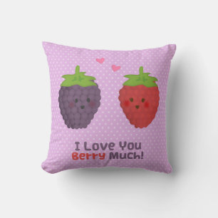 Love You Berry Much Valentijnsstraf Kussen