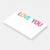 Love You Bright Meerkleurig 10 x 6 Post-it® Notes (Schuin)