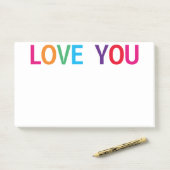 Love You Bright Meerkleurig 10 x 6 Post-it® Notes (Op bureau)