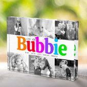 Love You Bubbie Kleurrijke Regenboog Moderne Colla Fotoblokken
