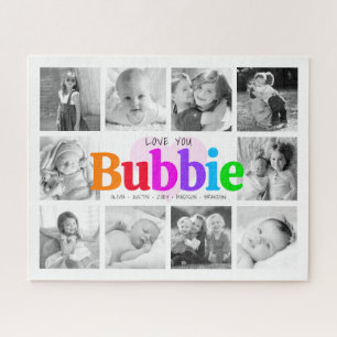 Love You Bubbie Regenboog 10 Fotocollage Modern Legpuzzel
