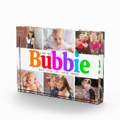 Love You Bubbie Vet Kleurrijke Moderne Collage 6 Fotoblokken (Rechts)