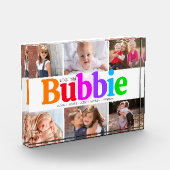 Love You Bubbie Vet Kleurrijke Moderne Collage 6 Fotoblokken (Links)