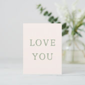 Love You Card. Briefkaart (Staand voorkant)