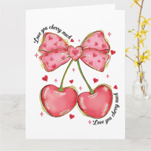 Love You Cherry Much Coquette Kaart