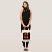 Love You Cherry Much Een leuke Valentijn Tote Bag (Voorkant (model))
