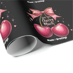 Love You Cherry Much Een Zoete & Grappige Valentij Cadeaupapier