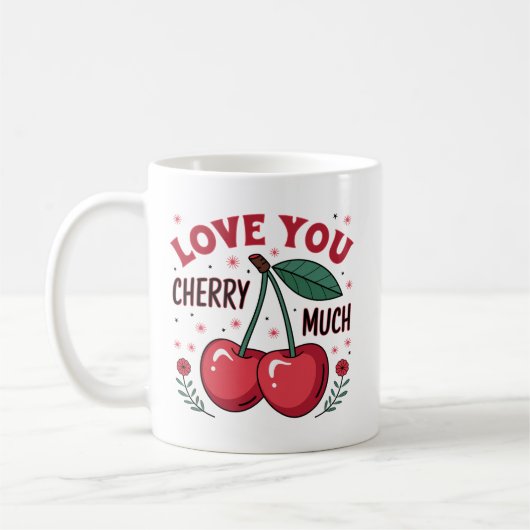 Love You Cherry Much Koffiemok (Links)
