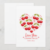 Love You Cherry Much Valentine's Day Card (Voorkant / Achterkant)