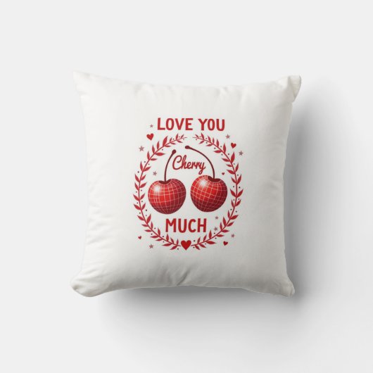 Love You Cherry Veel Kussen (Voorkant)