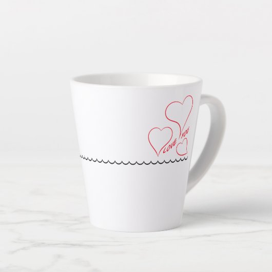 Love You Core latte Latte Mok (Rechterhoek)