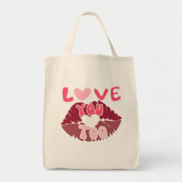 LOVE you Custom Cadeaus voor de Grote Dag Tote Bag