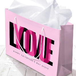 Love You Custom Name Happy Valentine's Day Pink Groot Cadeauzakje