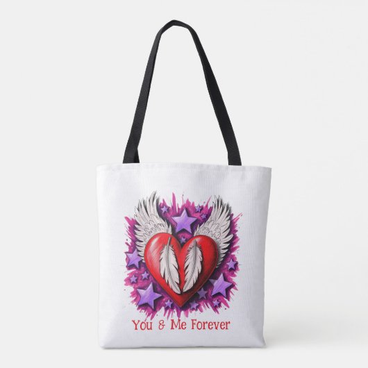 Love You Custom Tote Bag (Achterkant)