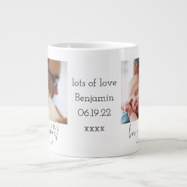 Love You Dad Heart Foto 1st Fathers Day Grote Koffiekop