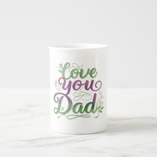 "Love You, Dad" Speciale Bone China Mok (Voorkant)