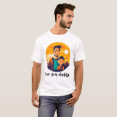 Love You Dad - Vaderdag T-shirt (Voorkant volledig)