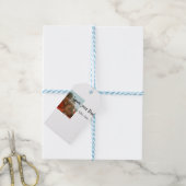 Love You Dad vaderdag Voeg foto naam Eenvoudig toe Cadeaulabel (Met Touw)