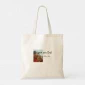 Love You Dad vaderdag Voeg foto naam Eenvoudig toe Tote Bag (Achterkant)