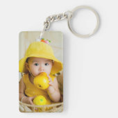 Love You Daddy Eenvoudige Handgeschreven Chic Kind Sleutelhanger (achterkant)