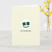 Love You Dear Mom Face Card Kaart (Gele Bloem)