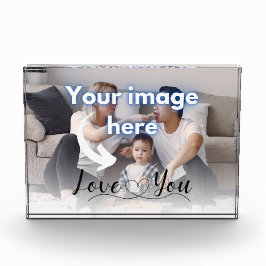 Love you Family Keepsake Fotosjabloon Fotoblokken