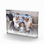 Love you Family Keepsake Fotosjabloon Fotoblokken (Rechts)