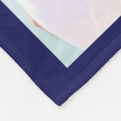 Love You Forever 4 Foto Blauw Fleece Deken (Hoek)