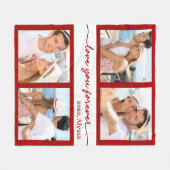 Love You Forever 4 Photo Fleece Deken (Voorkant (Horizontaal))