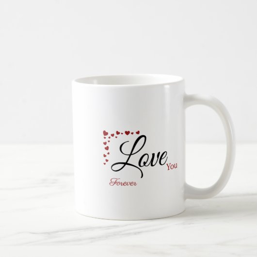 Love You Forever Coffee Mug Valentines Day Koffiemok (Rechts)