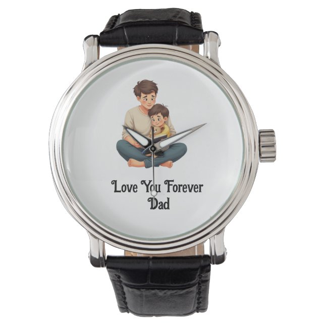 Love You Forever, Dad - Mannen Waarde Horloge (Voorkant)