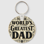 Love You Forever, Dad - Mannen Waarde Sleutelhanger (Achterkant)