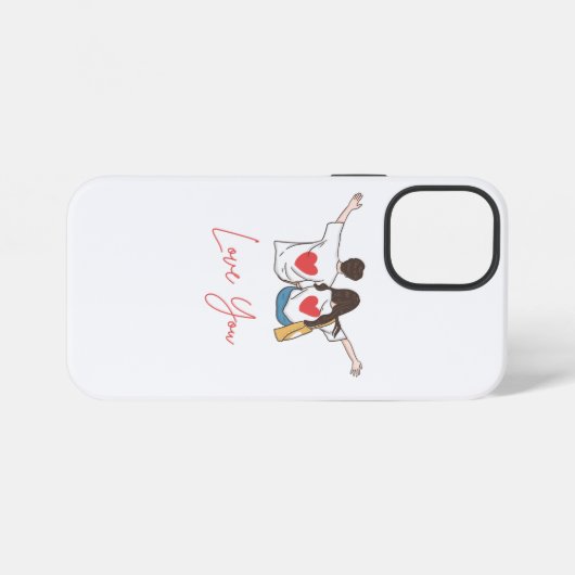 ❤️ Love You Forever - Elegant Custom iPhone Case | Hoesje (Achterkant horizontaal)