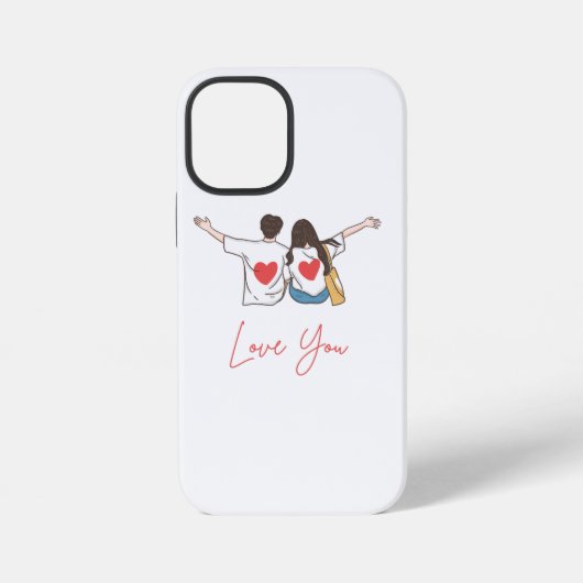 ❤️ Love You Forever - Elegant Custom iPhone Case | Hoesje (Achterkant)
