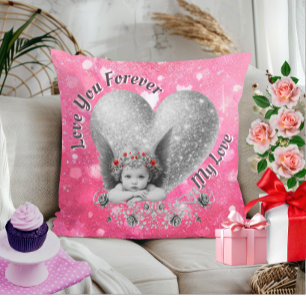 Love You Forever My Love Schattige Cupido Kussen