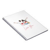❤️ Love You Forever - Personalized Spiral Photo No Notitieboek (Rechterzijde)