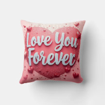 Love You Forever Pillow - Valentijnsdag Gift