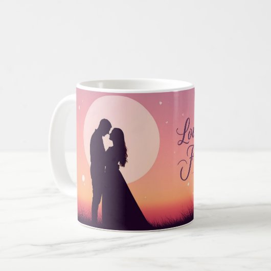 Love You Forever | Romantic Valentine Mug Koffiemok (Voorkant links)