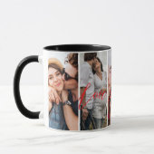 Love You Forever Vertical Photo Collage Custom Mok (Links)