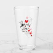 Love You Glass Cup Glas (Achterkant)