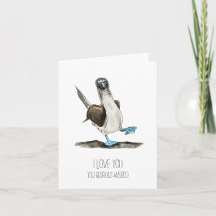 Love You Glorious Weirdo Gevouwen Note Kaart