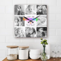 Love You Grammy Kleurrijke Moderne 8 Fotocollage