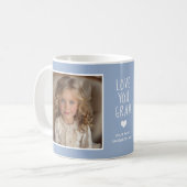 Love You Gran Foto's Modern Blauw C410 & Wit Koffiemok (Voorkant links)
