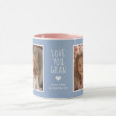 Love You Gran Foto's Modern Blauw C410 & Wit Mok (Midden)