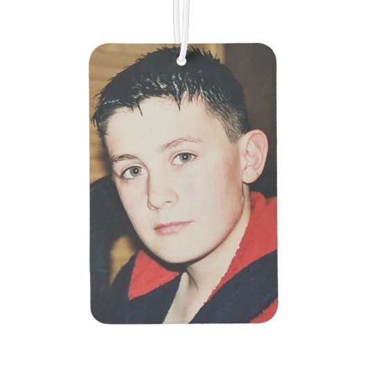 Love you Grandad aangepaste foto blauw Luchtverfrisser (Achterkant)