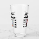 Love you Grandad twee foto's zwart grijs bier Glas (Links)