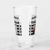 Love you Grandad twee foto's zwart wit bier Glas (Links)